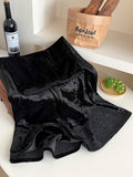 French Retro Plus Velvet Diamond Gold Velvet Dress Girl Autumn And Winter Temperament Thin Shade A Word Fishtail Skirt
