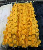 Three-Dimensional Flower Half-Dress Woman 2025 New Medium And Long Fairy Skirt High-Waisted Temperament Mesh Dress