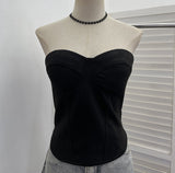 Real Pat With Chest Pad Outside Wearing Bra Vest In Autumn And Winter With Sexy Slimming Cowboy Sleeveless Top Lady 8103