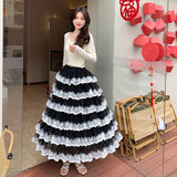 New French Princess Sweet Cake Punk Punk Lace Lace Lace Dress Fairy Dress Half