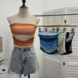 Real Shooting Running Volume With Chest Pad Holiday Brat Folding Outer Vest Wrapping Sleeveless Top 1119