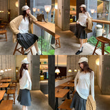 Lazy Holiday Style Light And Thin Light Transparent Sun Knitted Jersey Women's 2026 New Super Beautiful Loose Top