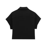 Spring 2025 New Women's Collar Short-Sleeved Short Coat Straight Trousers 8491053 8491054