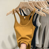 Spice Girls Knitted Sling Vest Women In Spring And Summer 2025 New Slim Slim Short Outer Wear Sleeveless Small Top