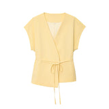 2025 Spring And Summer New Women's Fashion Temperament Casual Sleeveless Double Vest Folding Pants 8056586