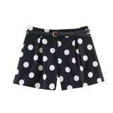 2026 Spring New Women's Fashion Casual Loose High-Waist Belt Shorts 4387472