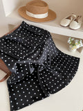 MIU Korean Vintage Aceate Sonic Face Wave Fishtail Half-Dress Woman Spring-Summer French-Style Ocean-Like-Style-Style Bag-Topped A-Character Skirt
