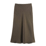 2025 Autumn New Women's Fashion Silk Silk Texture Feel Flute Multi-Colored Skirt 8338537