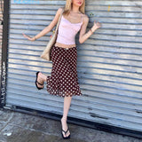 Yunnan Seaside Holiday Tight Waist Net Yarn Small Powder Skirt Summer Thailand Pure Wind High Waist Wave Half-Body Short Skirt