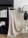 High-Grade High-Rise Thin Long-Skinny Vinegar Silk Silk Skirt 24 Summer New Bag Fishtail A-Word Dress
