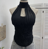Net Yarn Hanging Neck Splicing Hollow Lace Tector Sling Sling Sling Vest Tidal Tidal Tidal Tidal Tidal Tidal Tidal Tidal Tidal Tidal Tidal