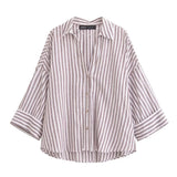 Spring 2025 New Long Fashion Loose Casual Design Small Shirt Top 2340939