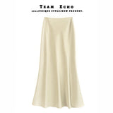 High Waist Thin Long-Skinny Vinegar Slip Half-Dress Skirt 2025 New Bag Of Hip Fish