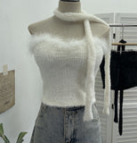 Thai Hottie With Chest Pad Haired Chest Vest With Short-Term Waistless Top 9311