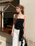 Hottie Bra Vest Woman Summer Bow Full Of Strapped Sleeves Inside And Outside Wearing Design Feelt Tide