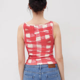 Design Fun And Playful Cat Print Sleeveless Sling Vest Women Summer Sweet Hot Girl Clad