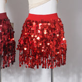 Real Shooting Heavy Industry Lysing A Short Skirt Stage Sexy Hot Babes Night Club Show Tassel Dress Dress 9115