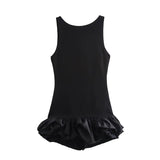 New Women's Fashion White Sleeveless Short Skirt Dress In Autumn 2025 8453777