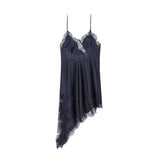 Autumn 2025 New Female Fashion Sexy Hot Lace Asymmetric Dress 5919200