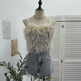 Real Shot Of Hairy Atmosphere With A Smear Chest Vest With A Short-Term Adjustable Strap Sleeveless Top 2801