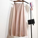 High Waist Thin Long-Skinny Vinegar Silk Slip Skirt 2025 New Bag Of Fish Tail A-Word Dress