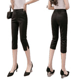 2025 Summer A Few New Fork Seven Trousers Lady Thin Slimmed Slacks Small Foot Suit Pants Pencil Pants