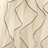 Wave-Print Yarn Skirt Women's Summer New High-Waisted Fairy Leaf Side Skirt In The Long A-Shaped Skirt Dress