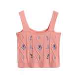 Shangya Hottie Sling Vest Women In The Summer With A Design Sense Of The Bottom Of The Knitting Short Coat Outside Tideins