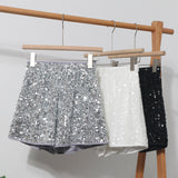 The Details Are Good, There Are Libu Lililiang Shorts High Waist Broad Leg Trousers Tight Waist Leisure Light Skin Hot Pants 9915