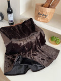 French Retro Plus Velvet Diamond Gold Velvet Dress Girl Autumn And Winter Temperament Thin Shade A Word Fishtail Skirt