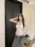 Korean Sweet Sister Shell Strap Hanging Neck Sling Vest Female Summer Design Temperament Slimming Top