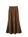 High Waist Thin Long-Skinny Vinegar Slid Half Body Skirt 2025 New Bag Hip Fish Tail