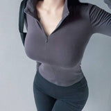 2025 Ants Waist Babes Arc To Repair Thai V-Neck With T-Shirted Female Dopamine In Autumn