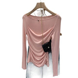 Lyselle Tiansing Long-Sleeved T-Shirt Women's Commuting Autumn New Cool Design Sense