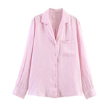 2026 Summer New Women's Fashion Casual Pocket Trim Shirt Pants 5344010