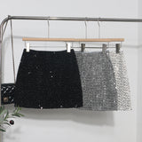 Slide Dress Skirt Girl Babes A Small Silver Shiny Light Short Skirt 8258