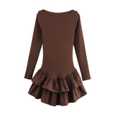 Spring 2025 New Dress Slimming Casual Bottom Shirt Design Casual Leisure Dress Casual 0085305