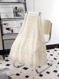 Heavy Industry Embroidery Net Yarn Half-Dress Women's Autumn 2025 New Medium-Changed Embroidery Dress Grand Embroidery Dress
