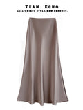 High Waist Thin Long-Skinny Vinegar Slip Half-Dress Skirt 2025 New Bag Of Hip Fish
