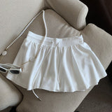 Black Short Skirt Ballet Style 2025 Summer New Women's A Skirt Skirt High-Waisted Skirt Skirt Skirt Tide