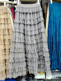 French Gentle Wind Mesh Dress Women's Autumn And Winter New Sweet High-Rise Layer Cake Skirt Temperament Shalin Skirt