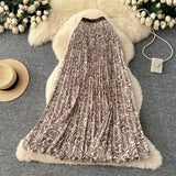 Holiday National Breeze Rheusped Flower Long Skirts Half-Dress Femininity Flalateral Lace Big Swing A Skirt Summer Autumn