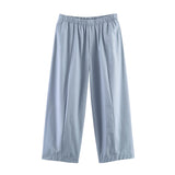 2026 Summer New Women's Fashion Casual Pocket Trim Shirt Pants 5344010