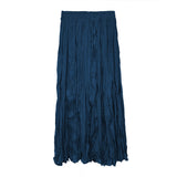 Long-Long Crumbilled Skirt Women's Dance Dress Korean High Temperature Folding Folded Skirt Flowing Folding Skirt