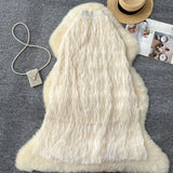 Fairy Half-Body Dress 2026 New High-End Folding Pendant Mesh Dress High Waist Thin A Word Medium Long Skirt