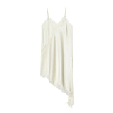 Autumn 2025 New Female Fashion Sexy Hot Lace Asymmetric Dress 5919200