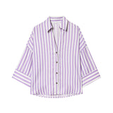 Spring 2025 New Long Fashion Loose Casual Design Small Shirt Top 2340939