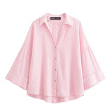 Spring 2025 New Long Fashion Loose Casual Design Small Shirt Top 2340939