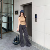 Korean Chic Chic With A Chest Pad Hanging Neck Vest 2026 Summer New Design Feels The Back Of The Hot Girl Wearing A Top
