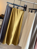 Autumn And Winter Thickened State Slid Fishtail Dress Mid-Length 2025 New High-Waist A-Word Half-Body Skirt